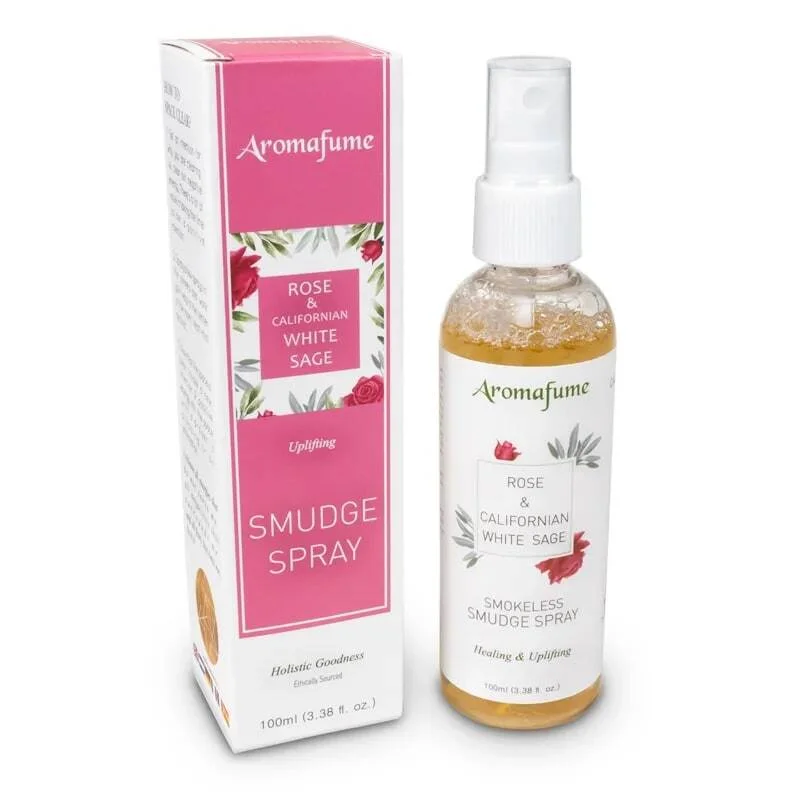 Aromafume natural smudge spray white Sage rose - witte salie roos - spray - 100ml