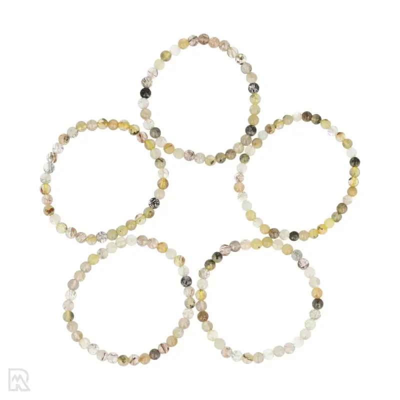 Rutielkwarts – Multi Kind armband | 4 mm Rutilkwarts