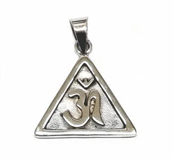 Ohm hanger driehoek 925 zilver 32x25mm