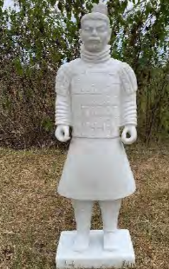 Dinova Standing Warrior - Terracottasoldaat Beeld (94 cm)