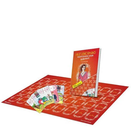 Kaartleggen voor iedereen met Mlle Lenormand - Erna Droesbeke - boek + waarzegbord
