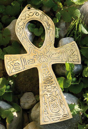 Grote Messing Ankh 19 cm – Egyptisch Symbool van Leven & Wijsheid