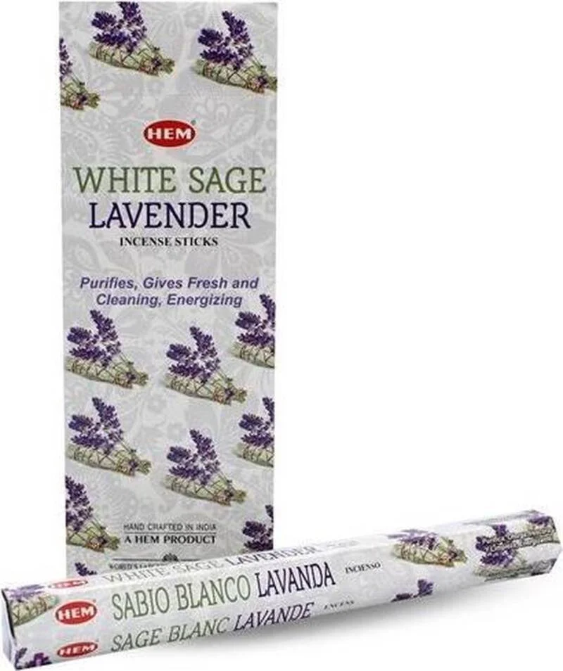 Wierook Witte salie + lavendel Hem