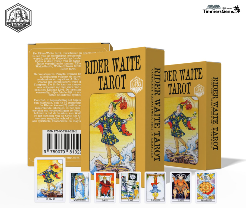 Rider Waite Tarot (Compleet deck met 78 kaarten) groter formaat