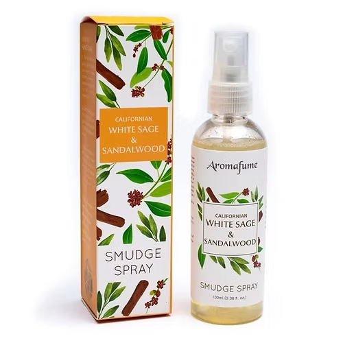 Aromafume natural smudge spray witte salie en sandelwood 100ml
