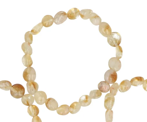 Citrien armband trommelsteen nuggets