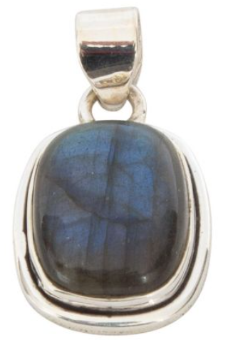 Labradoriet Hanger 925 Zilver – Inclusief Ketting & Uitlegkaartje – Bescherming