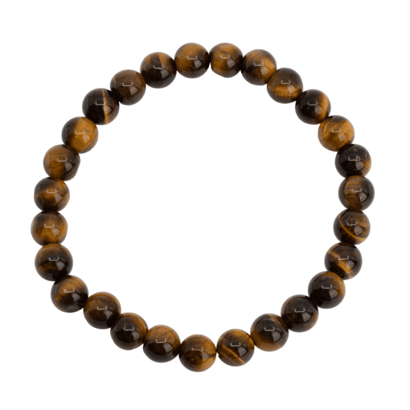 Heren Armband Tijgeroog – Brede Omtrek (XL) – 8mm Natuursteen