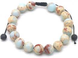 armband amazoniet mix 10mm schuifknoop