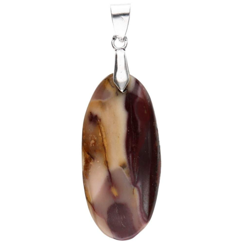 Mookaïet Jaspis Edelsteenhanger cabochon– Bescherming, Aarding & Balans