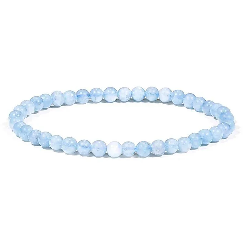 Armband aquamarijn 4mm