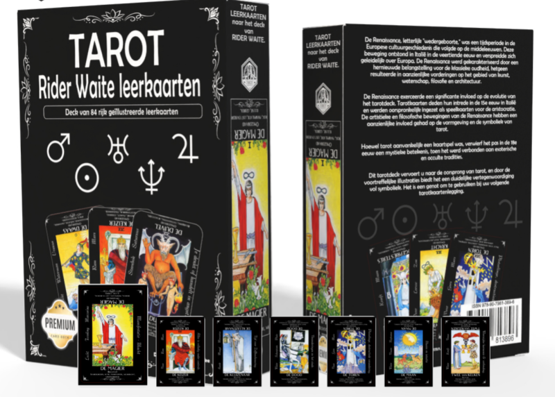 Rider Waite Tarot Leerkaarten – Premium Deck 84 Kaarten – Nederlands