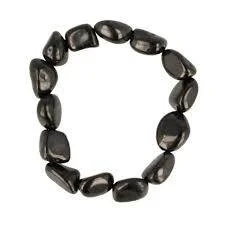 Shungiet Nugget Armband – Natuurlijke Bescherming & Aarding (Trommelsteentjes)