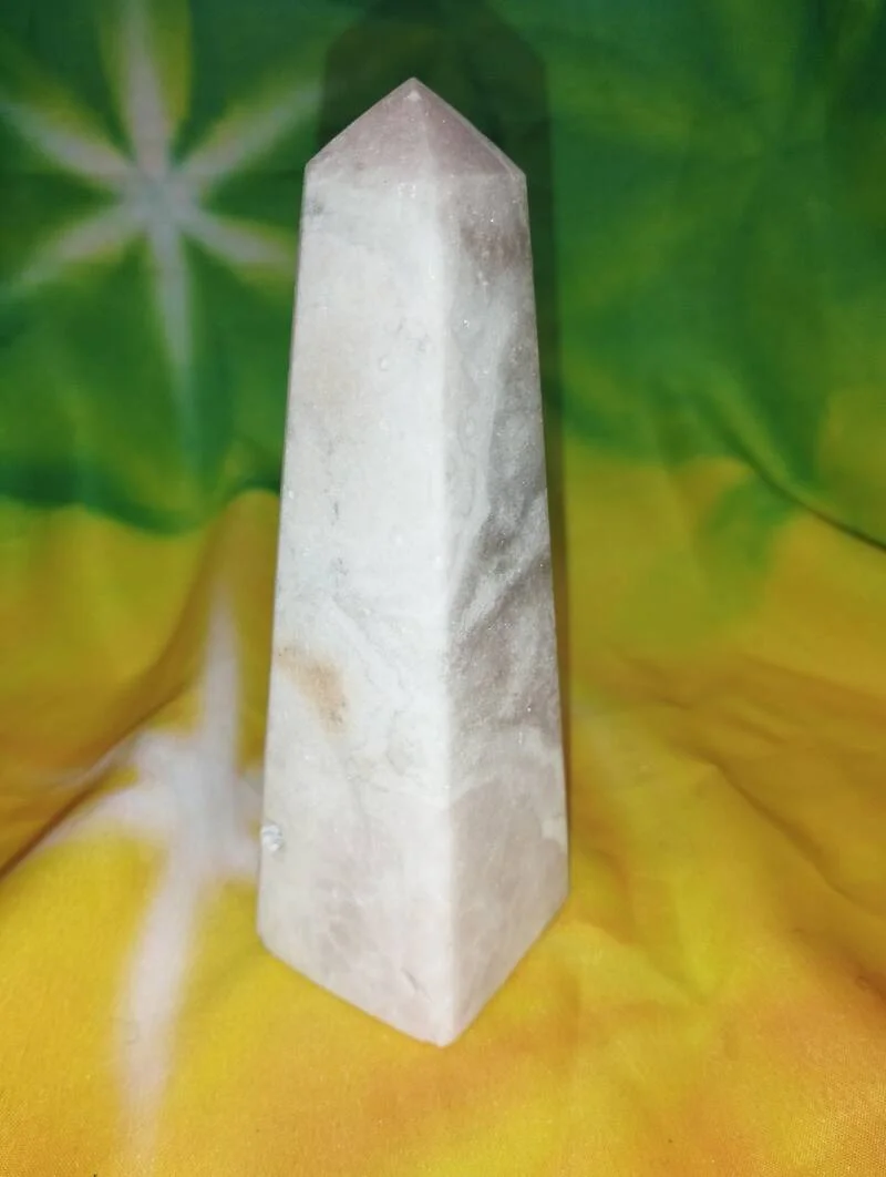 Roze amethist obelisk 13cm