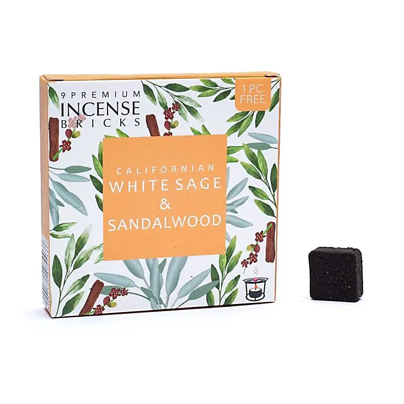 Aromafume wierookblokjes witte salie & sandelhout – 12 stuks – Reiniging en aarding