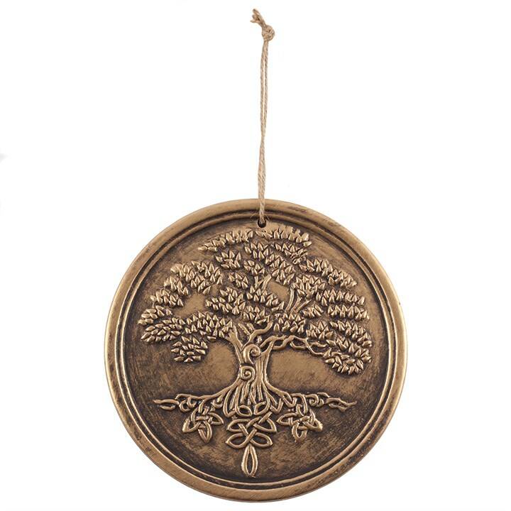 Bronzen terracotta tree of life