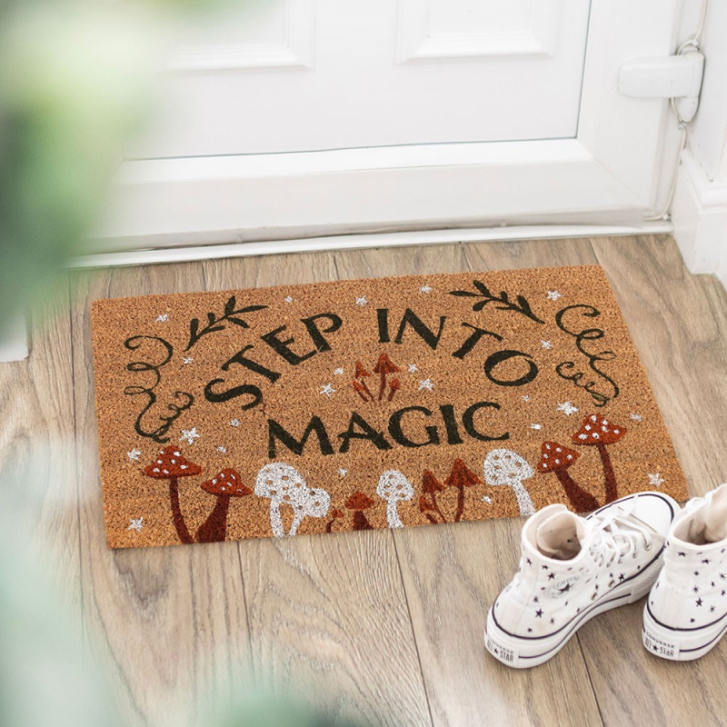 Natural Step Into Magic Deurmat – Houten, Mystiek & Sfeervol