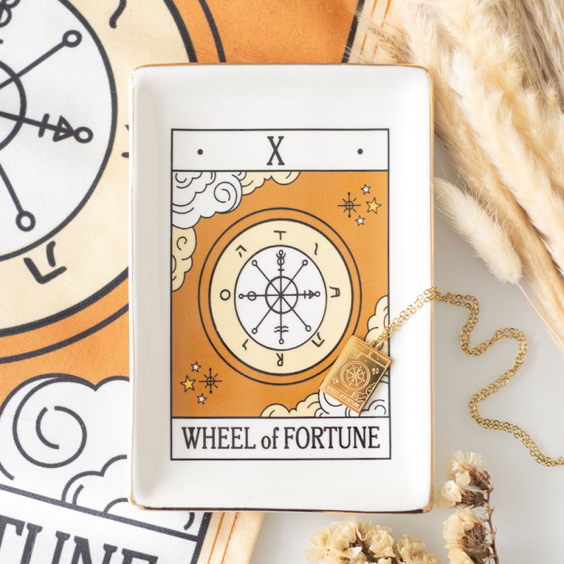 Het Rad van Fortuin – Vintage Tarot Sieradenschaaltje