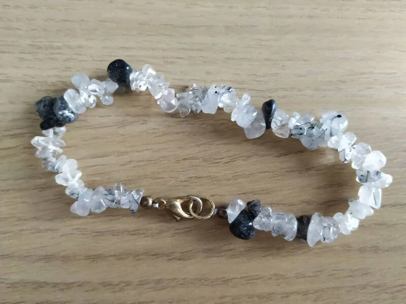 armband toermalijnkwarts met slotje