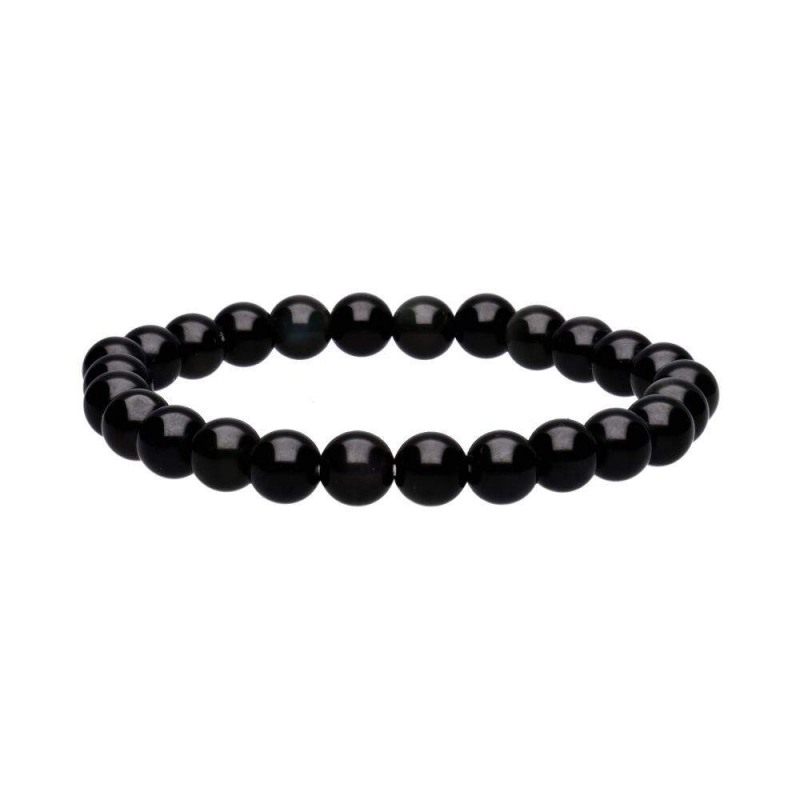 Regenboog Obsidiaan Armband 8mm – Bescherming & Inzicht