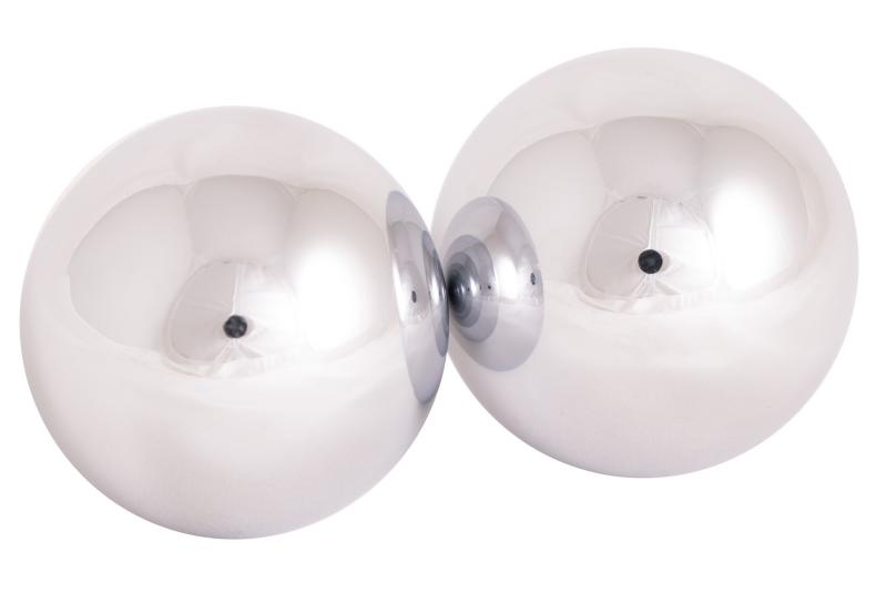 Qi Gong Balls 35 mm – Zilver, Handmassage & Energie