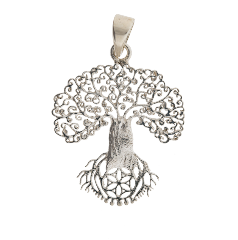 Yggdrasil Hanger – 925 Zilver met Zaad des Levens, Bescherming & Harmonie