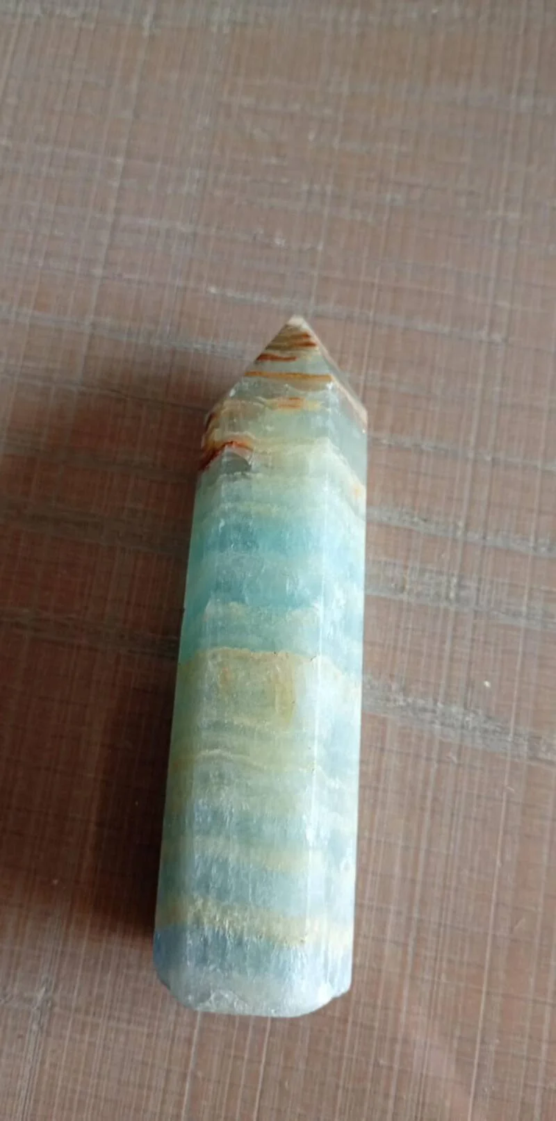 Lemurisch aquatien calciet punt 8cm
