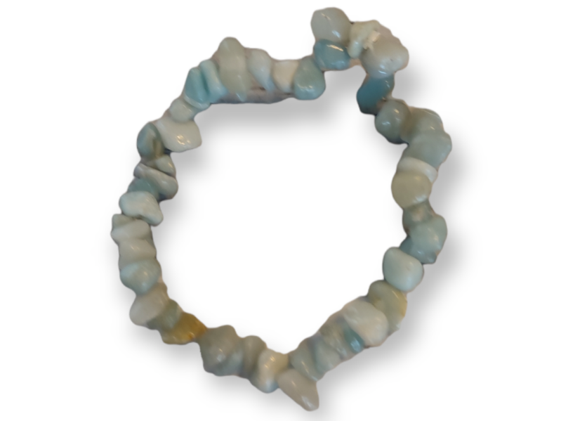 armband aquamarijn split