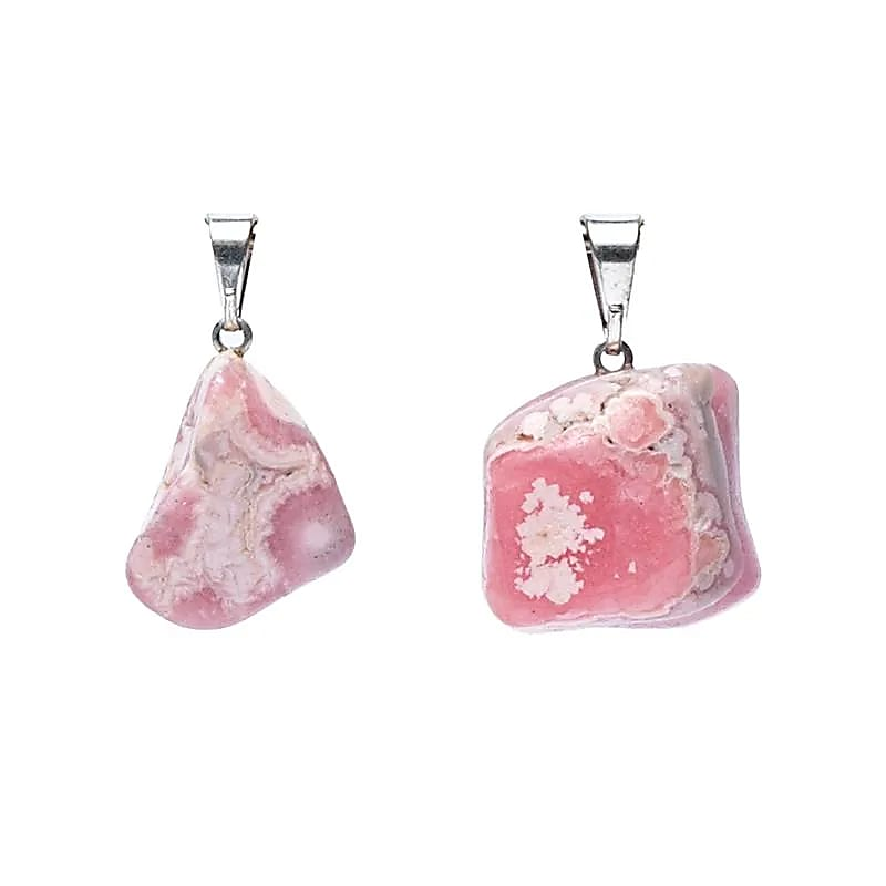 Rhodochrosiet Edelsteenhanger – met geboord oogje (±2,5 cm) – Steen van liefde & emotionele heling