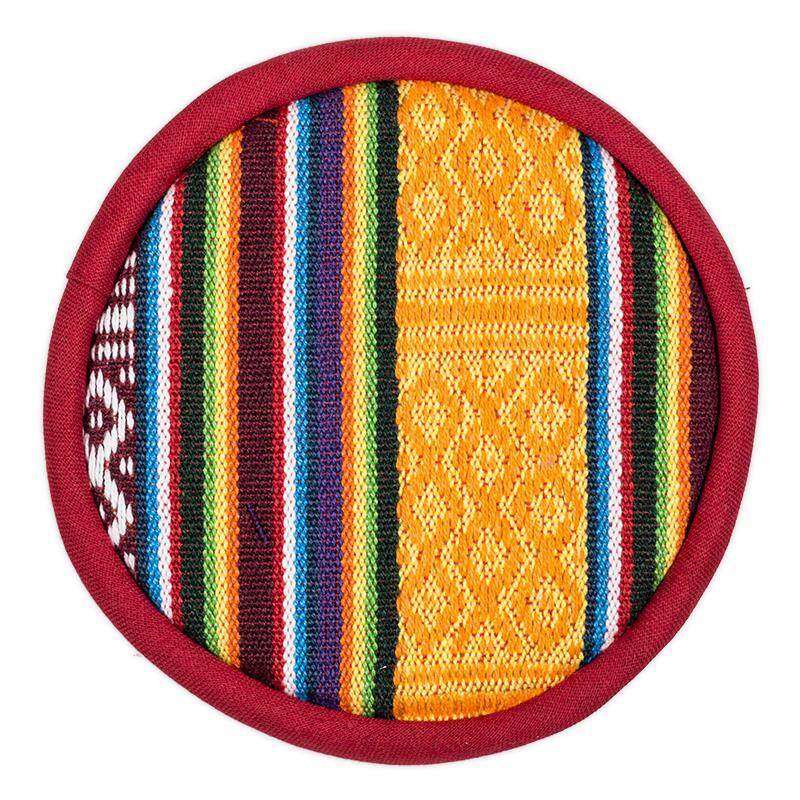 Klankschaalkussen plat Tribal design -- 10.5 cm