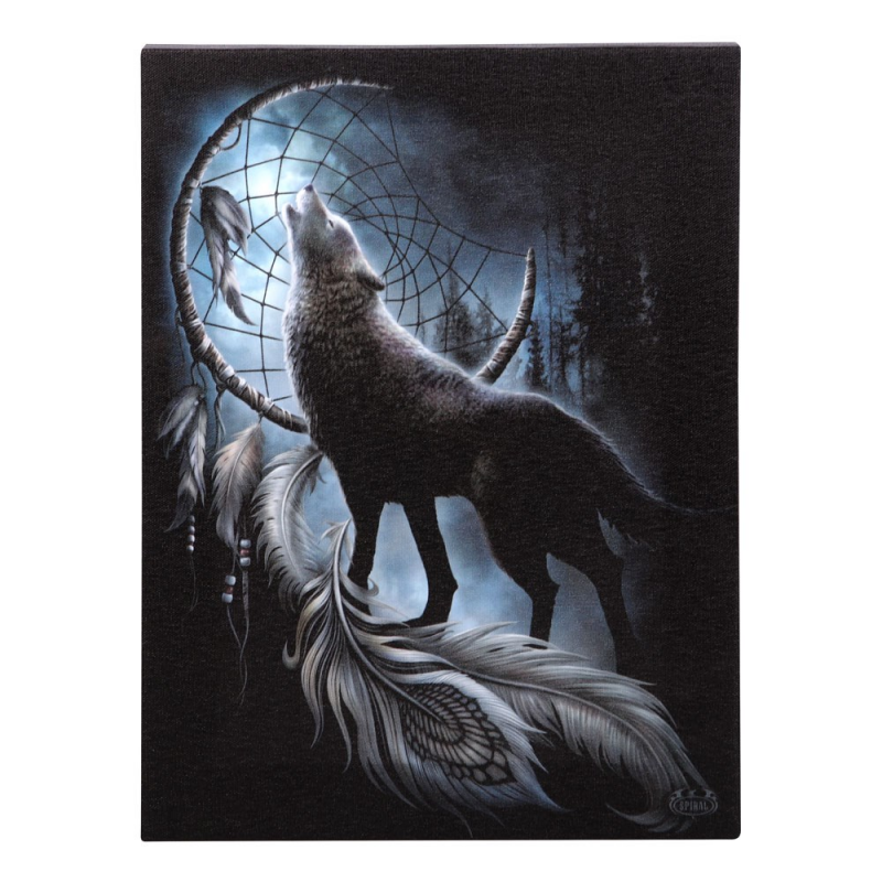 From Darkness Canvas Plaque – Wolf & Maan – Gothic Decor 19x25 cm