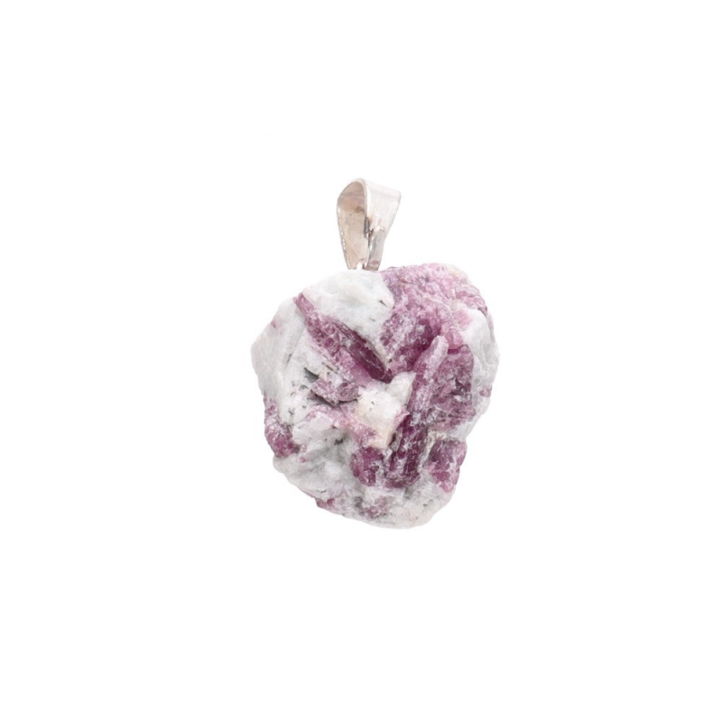 Roze toermalijn hanger