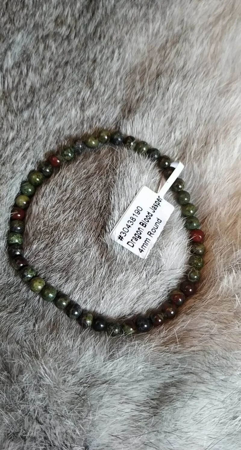 armband drakenbloed jaspis 4 mm