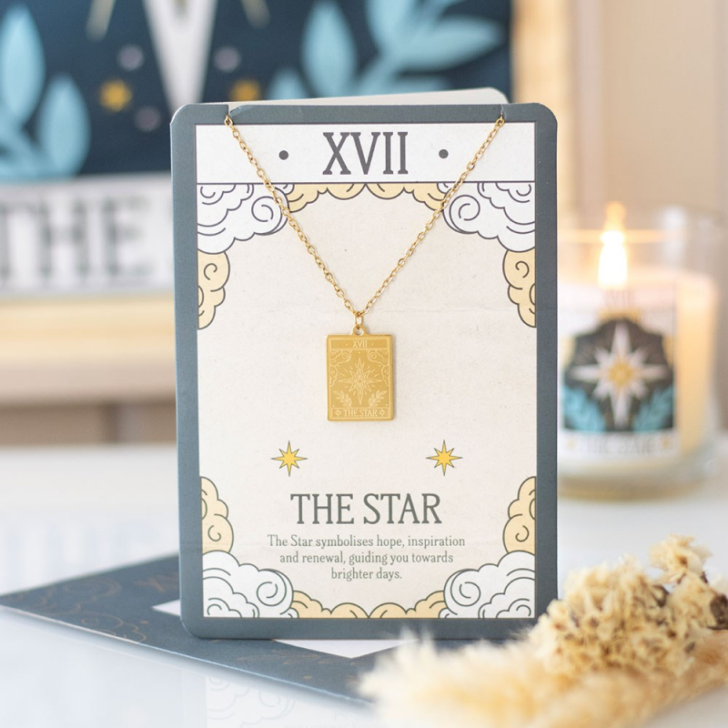 Goudkleurige Tarotketting – The Star