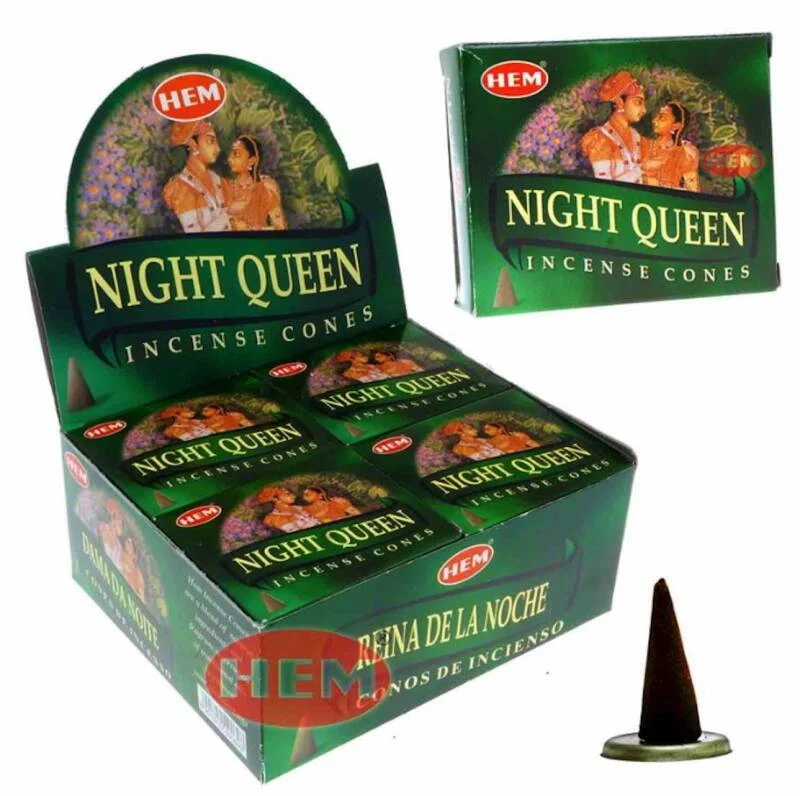 Wierookkegels Night Queen & Diverse Geuren - Brandduur 20 min.