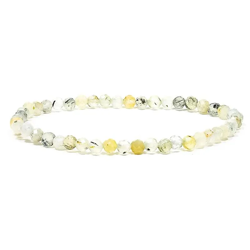armband prehniet facet geslepen
