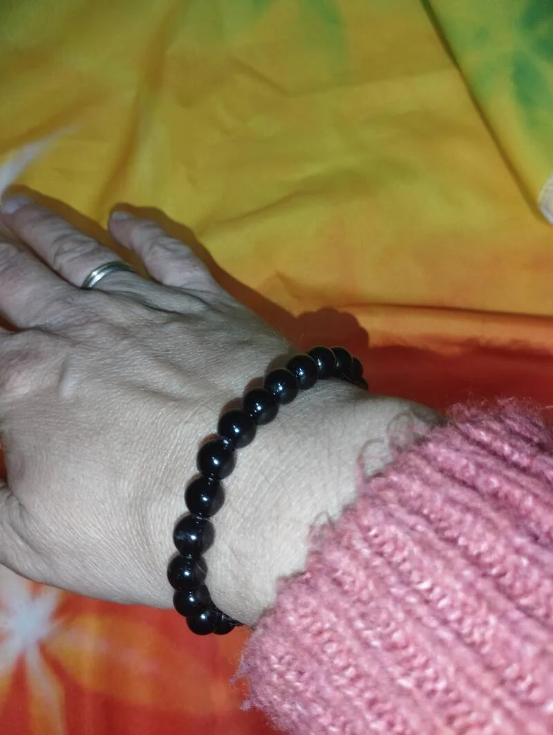 armband zwarte toermalijn 8mm