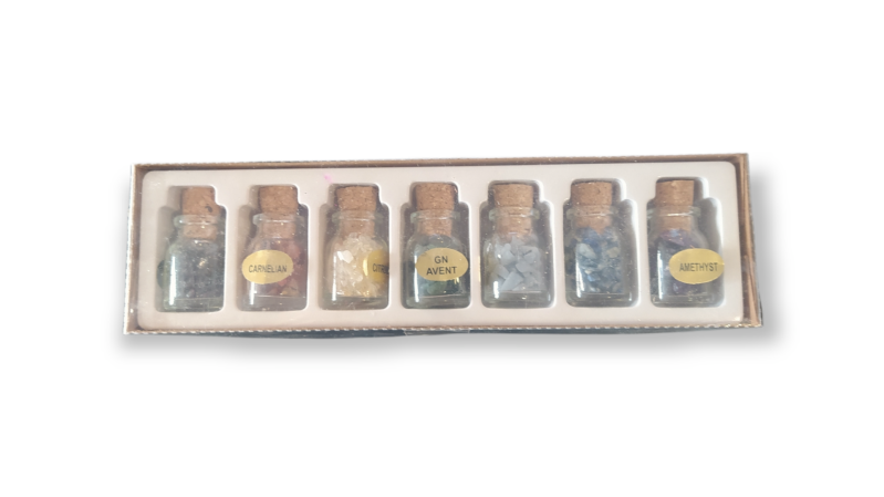 7 chakra geschenkflesjes set