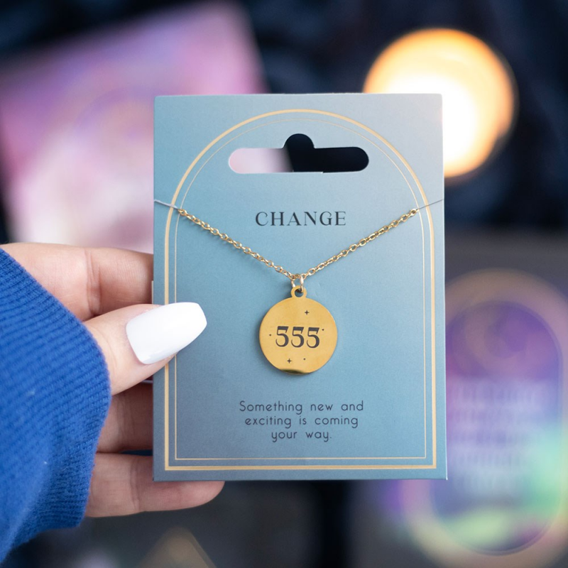 555 Angel Number Ketting – Verandering en Nieuwe Kansen