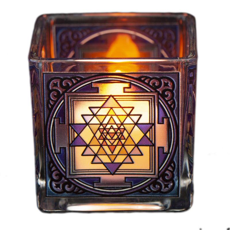 theelichthouder Shri Yantra - Yggdrasil.