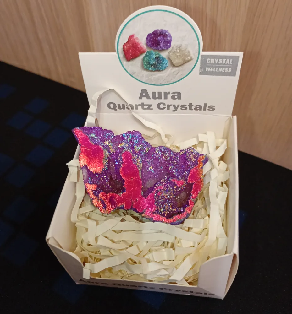 Aura kwarts geode